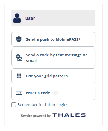 Multiple authentication methods on sign-in page