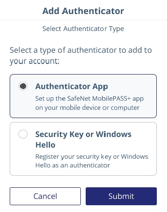 Add authenticator Add authenticator
