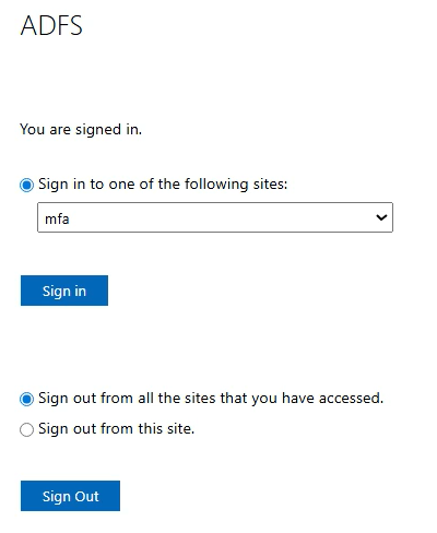 Signed in
