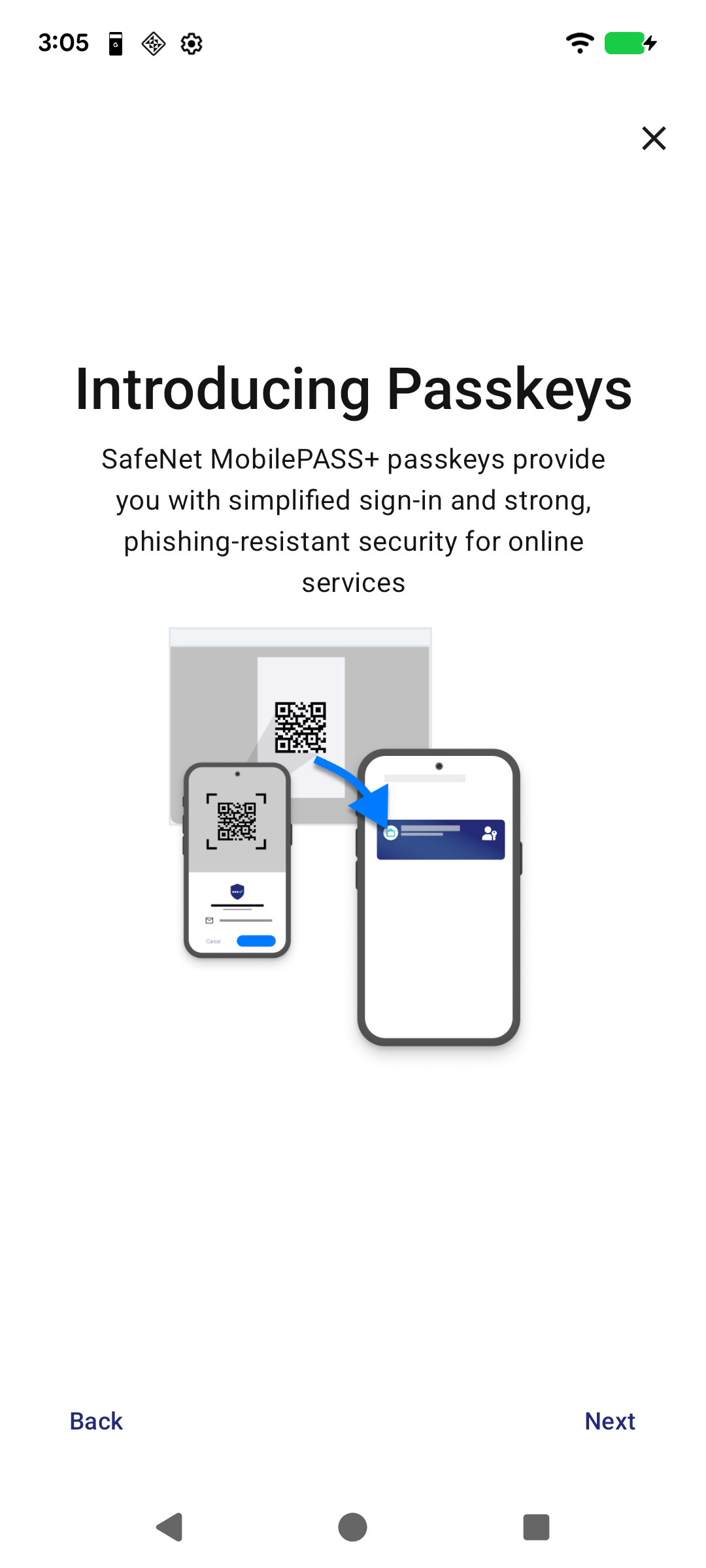 Passkey Tutorial Screen 1