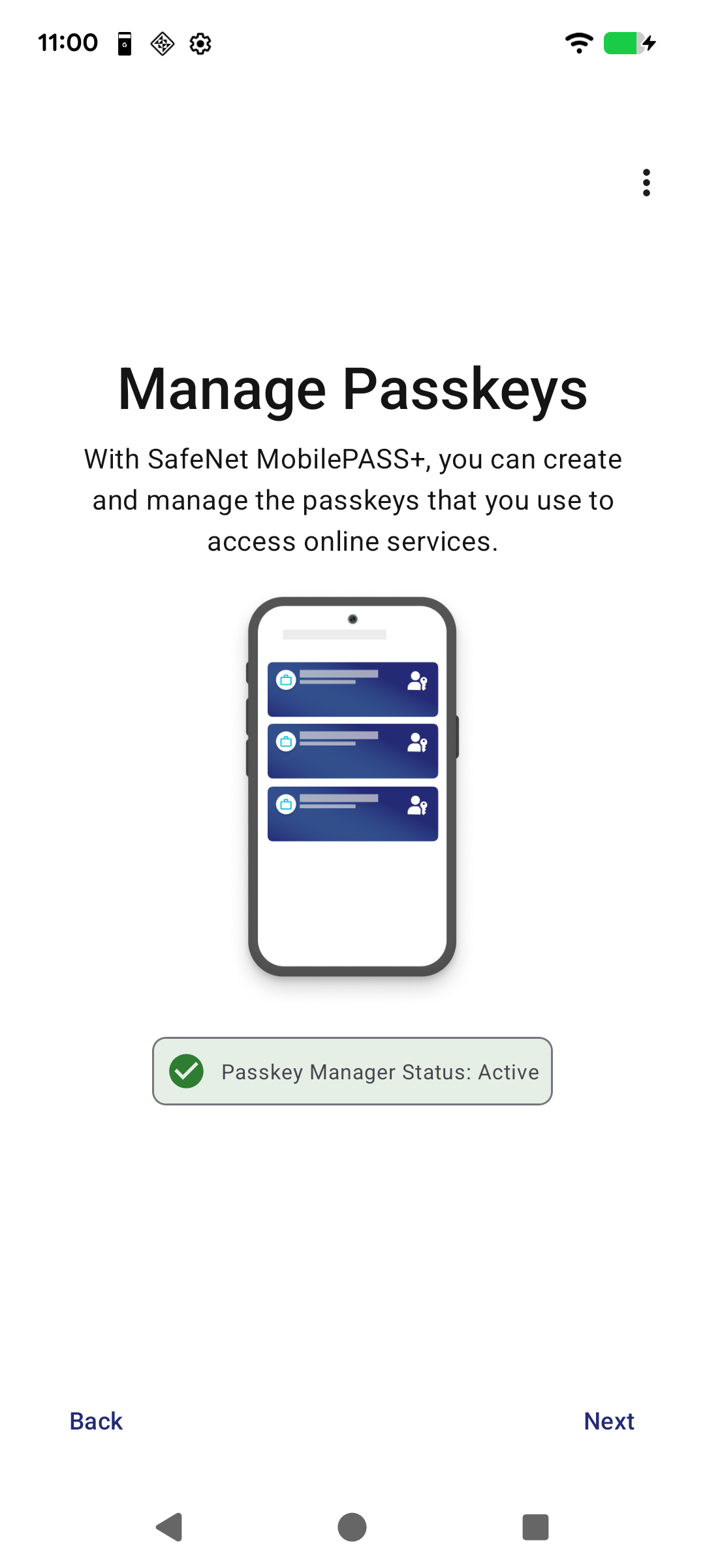 Password manager active
