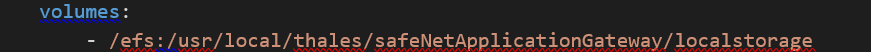 uncomment the volumes tag