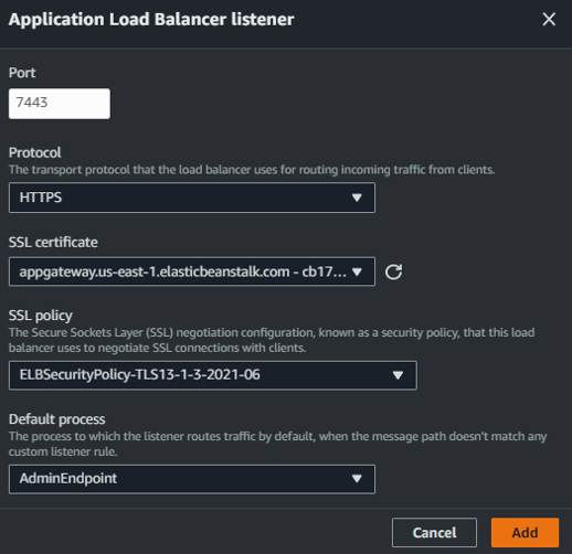 application load balancer listener