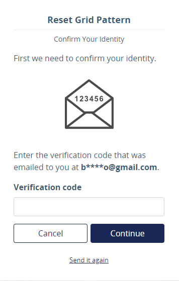 Confirm your identity