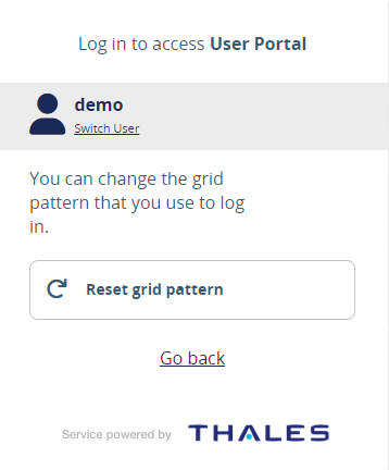 Reset grid pattern