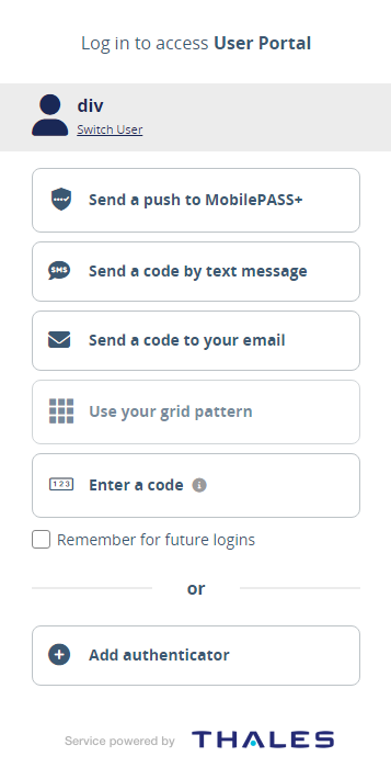 Authentication methods