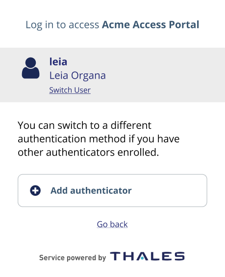 Authentication methods