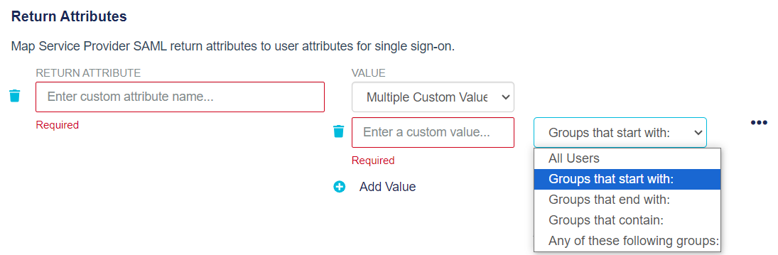 Return attribute with multiple values