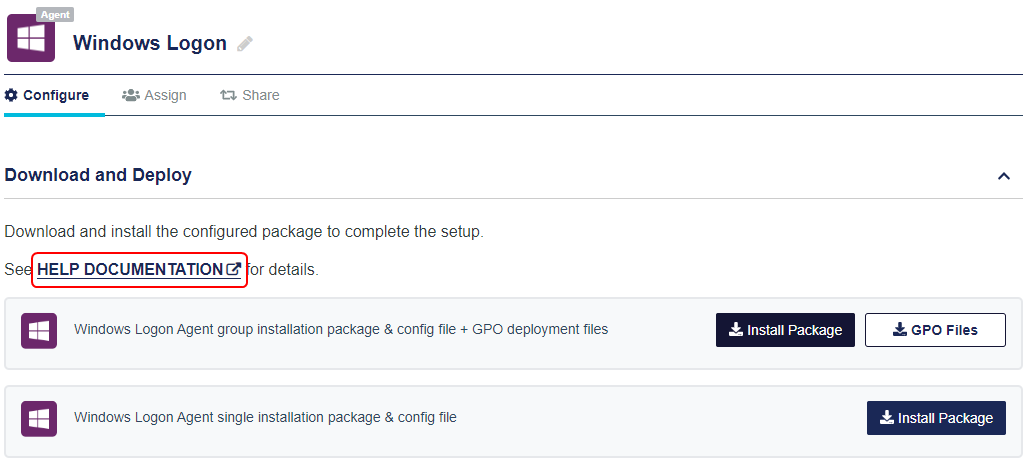 Windows Logon application with Share tab