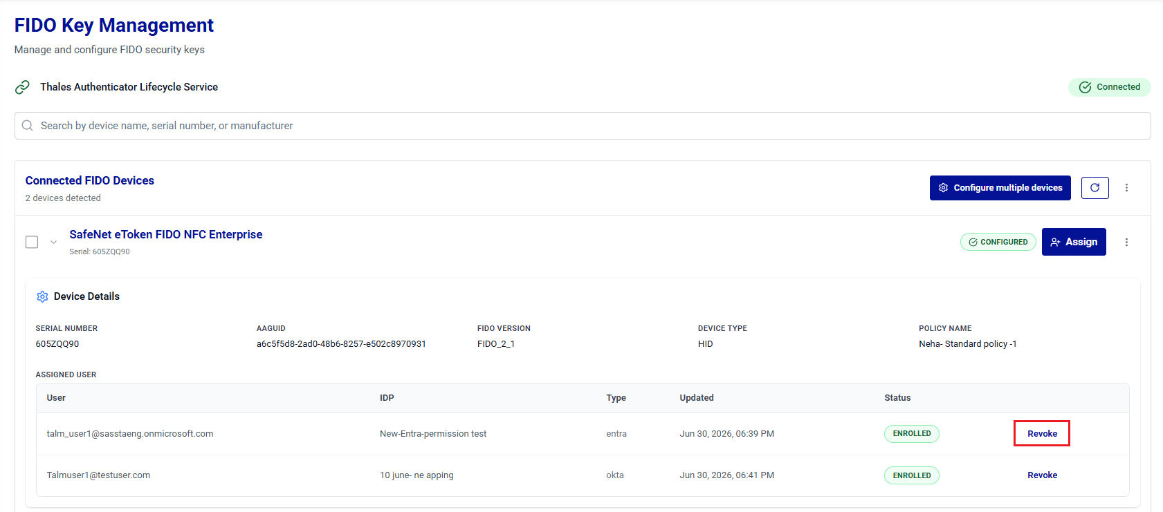 click to zoom ThalesAuthenticatorLifecycleManager